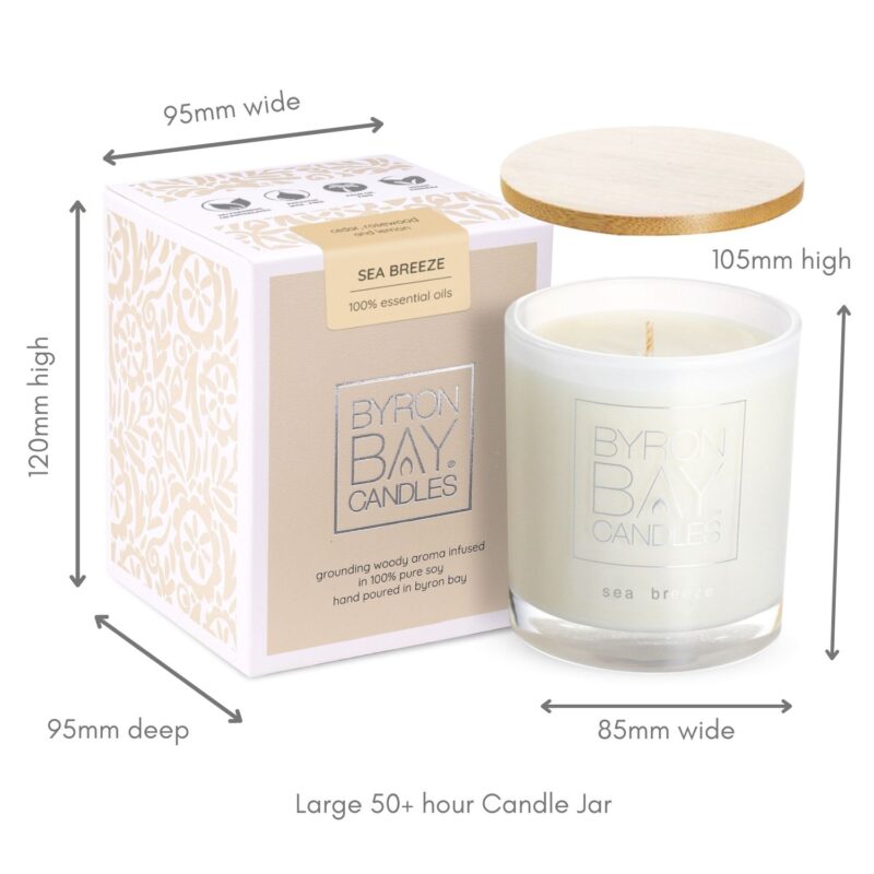 Sea Breeze 50 hour candle measurements